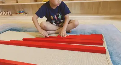 Children engaged in Montessori learning at Forest Grove Pre-School - photo 20