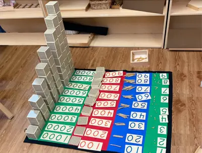 Children engaged in Montessori learning at Forest Grove Pre-School - photo 22