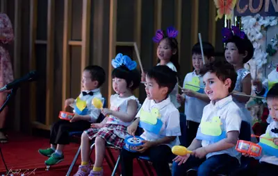 Children engaged in Montessori learning at Forest Grove Pre-School - photo 28